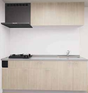 コンパクトなキッチンで掃除もラクラク