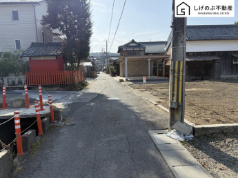 前面道路です。