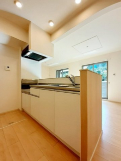 コンパクトなキッチンで掃除もラクラク