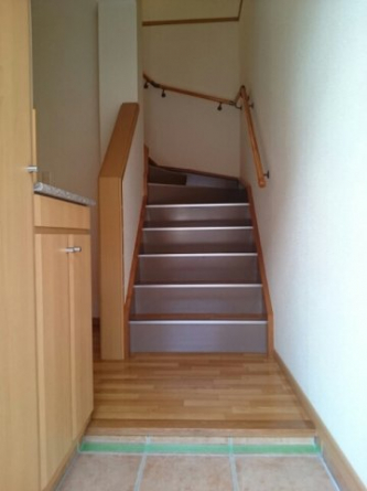 落ち着いた玄関です