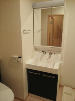 スペースが確保できる洗面所です