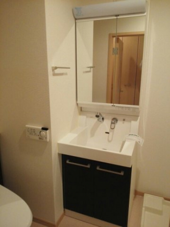 スペースが確保できる洗面所です