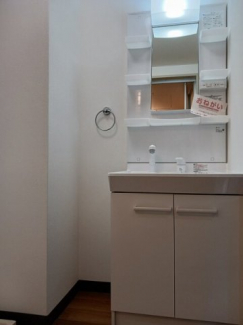 スペースが確保できる洗面所です