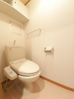 落ち着いた色調のトイレです