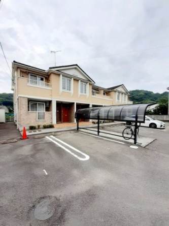 駐車場に車を止められます