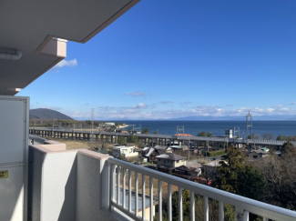 ベランダから琵琶湖パノラマ眺望