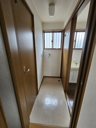 室内洗濯機置き場です