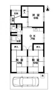 余戸中６丁目貸家の画像
