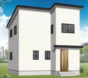 建物正面（北側）　完成予想図