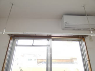 ★室内物干し付きなので雨の日でも大丈夫です