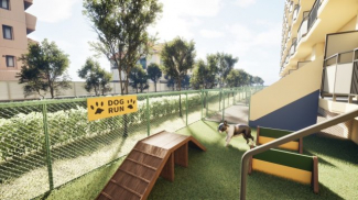 専用庭はペットの遊び場にも（ペットの飼育はご相談ください）