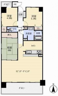 79.01㎡　南西角部屋