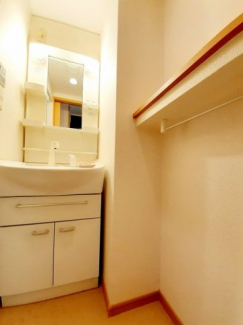 スペースが確保できる洗面所です