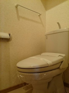 ゆったりとした空間のトイレです
