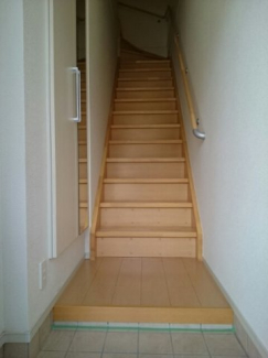 落ち着いた玄関です