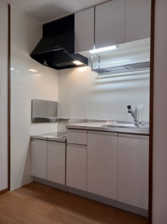 コンパクトなキッチンで掃除もラクラク