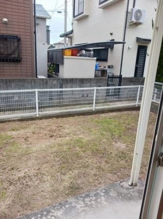 お庭で自由な時間を過ごせます