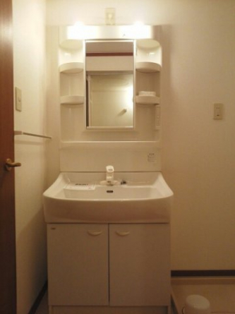 スペースが確保できる洗面所です