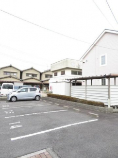 駐車場に車を止められます