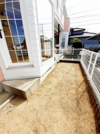 お庭が付いています