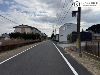 前面道路です。