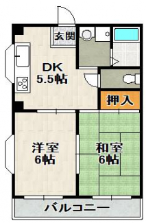 出窓のある角部屋のお部屋です