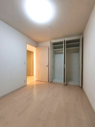 たっぷり収納付きの洋室