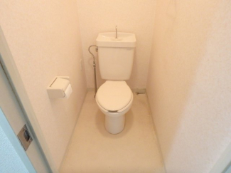 落ち着いた色調のトイレです
