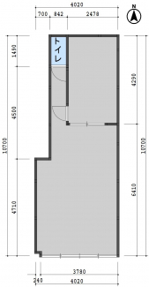 南向き　12.07坪です。