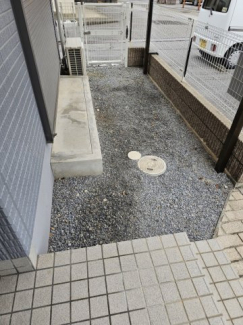 ちょっとした専用庭になっています