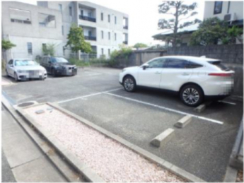 駐車場に車を止められます