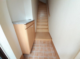 落ち着いた玄関です