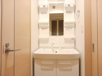 忙しい朝には欠かせない洗面所です