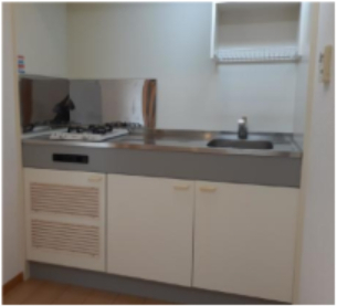 コンパクトなキッチンで掃除もラクラク