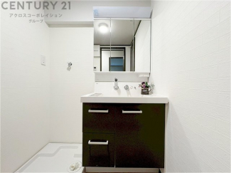 化粧品や洗顔料、歯ブラシなどの必需品をまとめて置ける収納スペースがあり、使用するたびに取り出す手間が省けます。また、水回りのため、濡れても大丈夫な素材が使用されており、お手入れが簡単です。