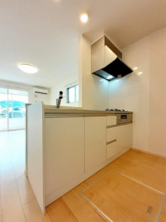 コンパクトなキッチンで掃除もラクラク