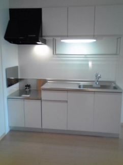 コンパクトなキッチンで掃除もラクラク