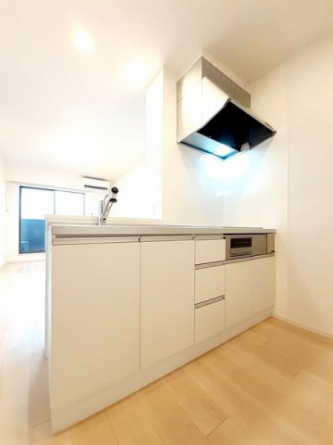 コンパクトなキッチンで掃除もラクラク