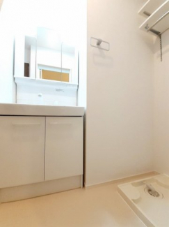 忙しい朝には欠かせない洗面所です