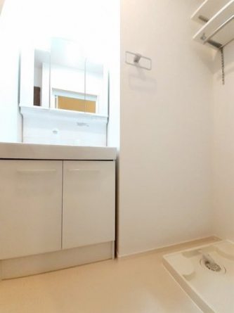 忙しい朝には欠かせない洗面所です