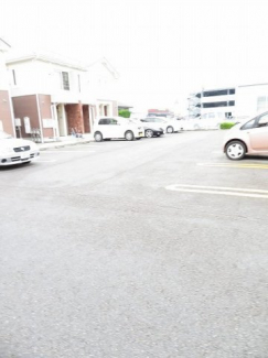 駐車場に車を止められます