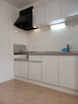 コンパクトなキッチンで掃除もラクラク