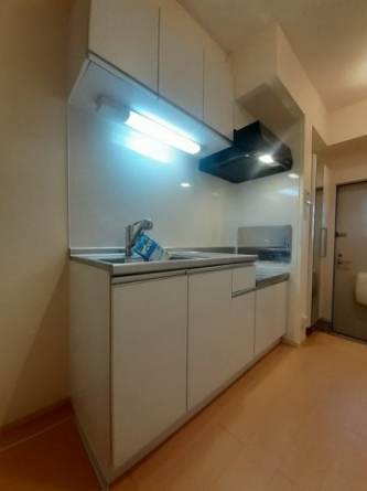 コンパクトなキッチンで掃除もラクラク