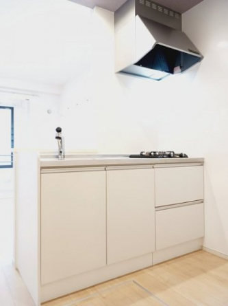 コンパクトなキッチンで掃除もラクラク