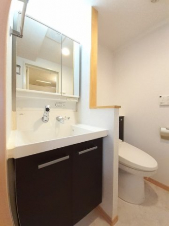 コンパクトで使いやすい洗面所