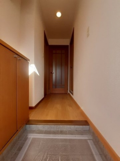 落ち着いた玄関です