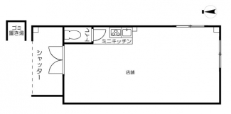 駅近徒歩3分の利便性が魅力の店舗・事務所物件。シャッター付きで防犯面も安心。約40㎡の使いやすい空間にミニキッチン・トイレを備え、多用途に活用いただけます。