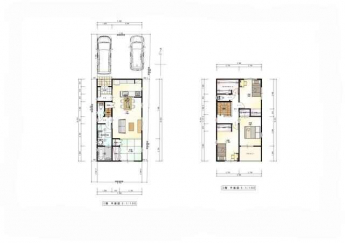 １階、２階の間取り図です。