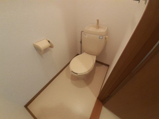 落ち着いた色調のトイレです