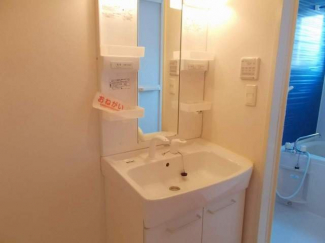 スペースが確保できる洗面所です